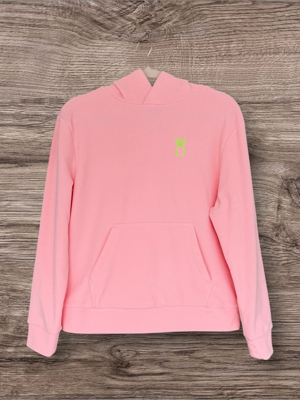 Dudley Stephens Hendrie Hoodie First Blush Pink Terry Fleece XS